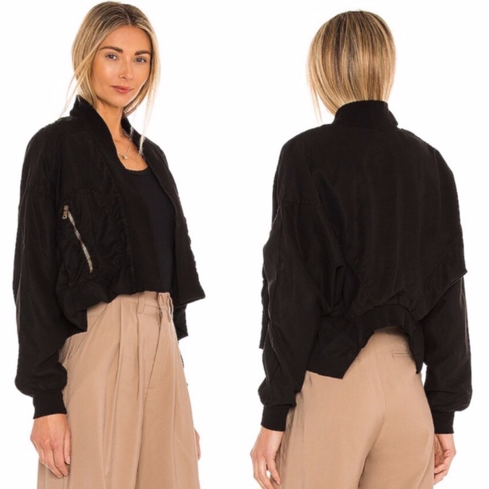 NWT Young Fabulous & Broke Fara Cropped Jacket Large